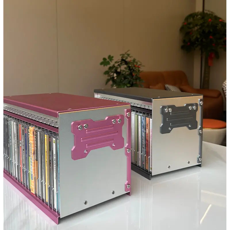 Caja de almacenamiento de CD de metal